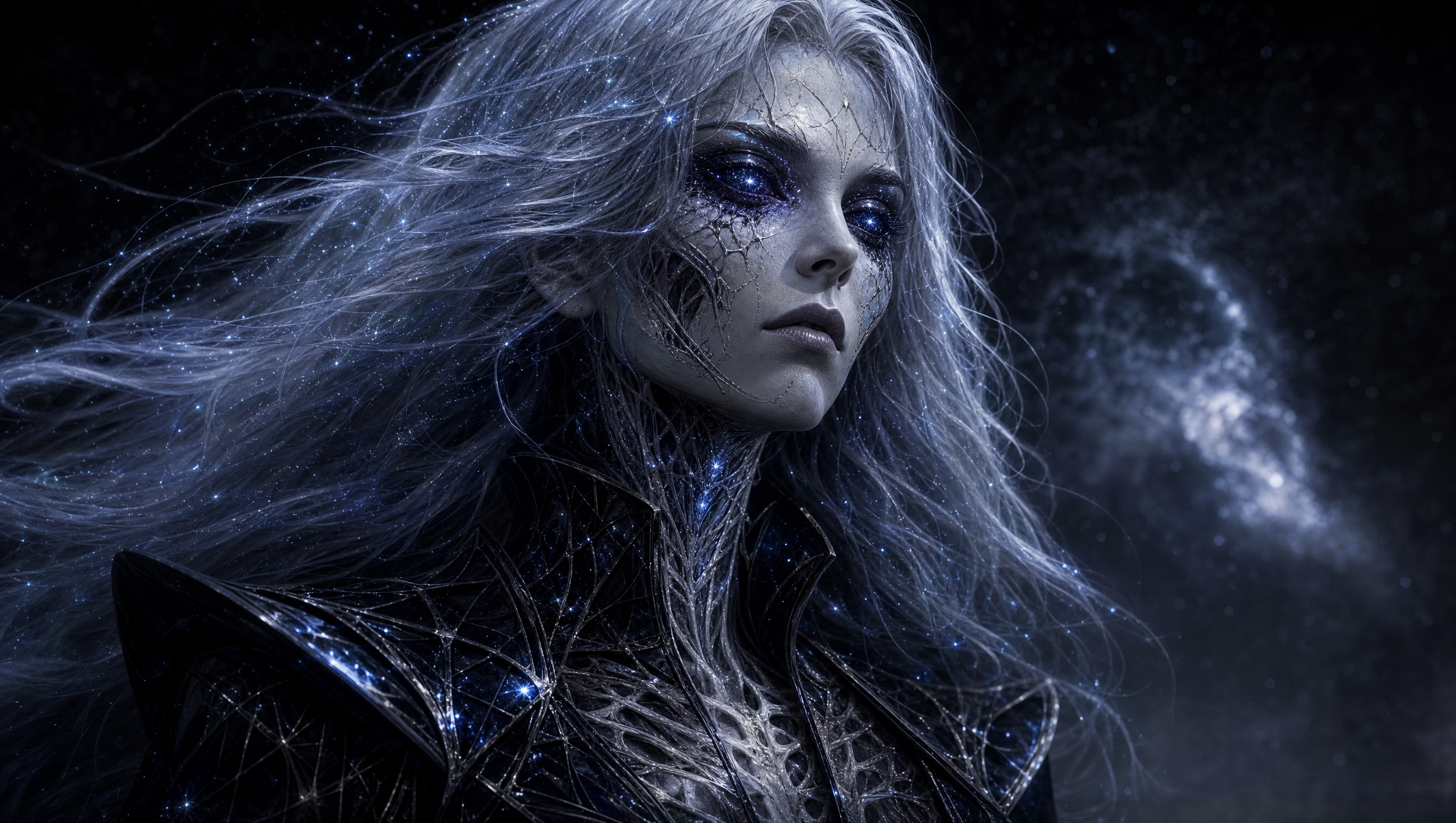 Close-up of Aurora's face — the Lysandra-name micro-expression